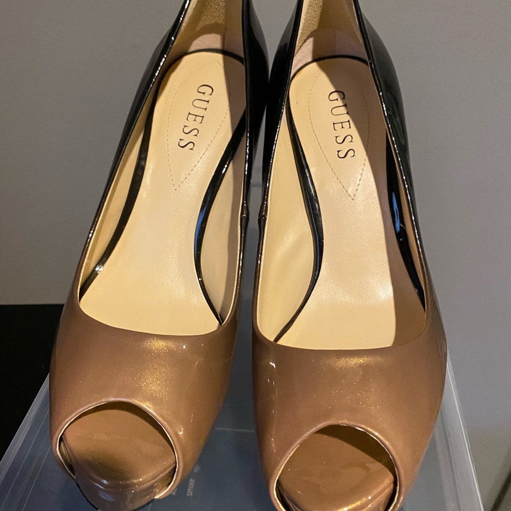 Patent Leather Platform Heels